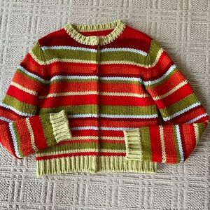 Vintage Esprit Striped Knit Cardigan